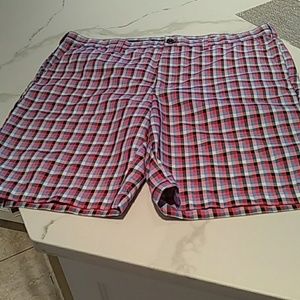 Men's golf Izod plaid shorts